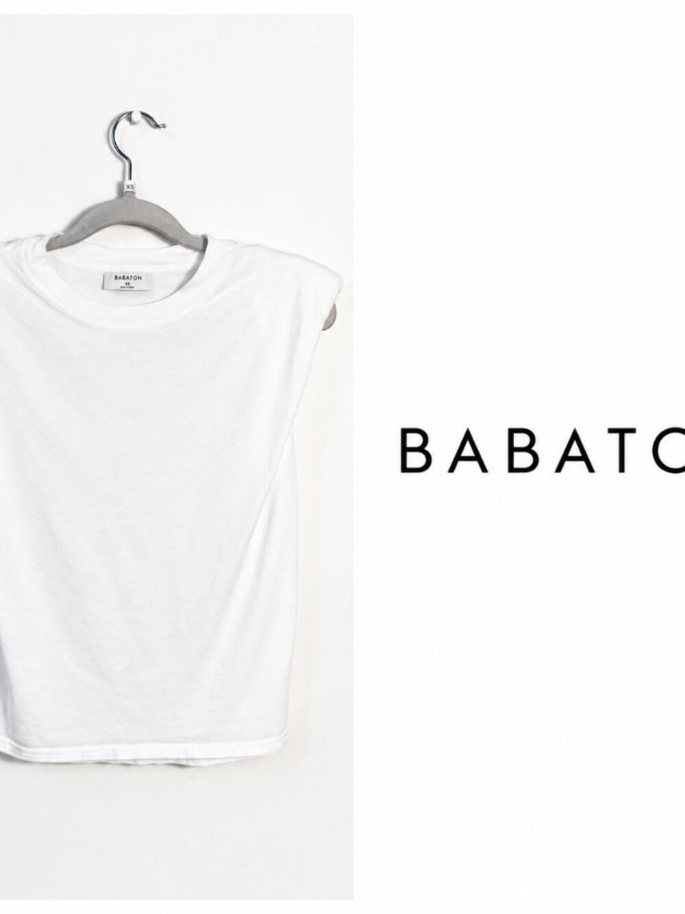 Babaton White Sleeveless Top XS